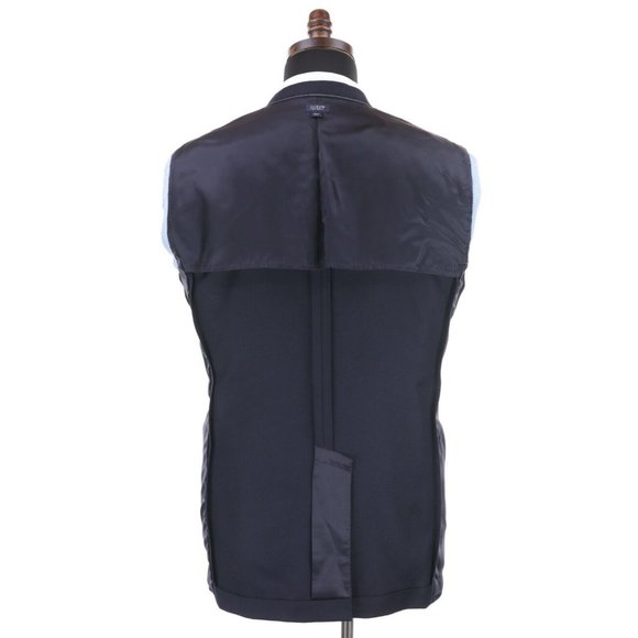 J Crew Ludlow Loro Piana 130's Wool Blazer Sport Coat Jacket 40L Midnight Blue - Picture 9 of 11